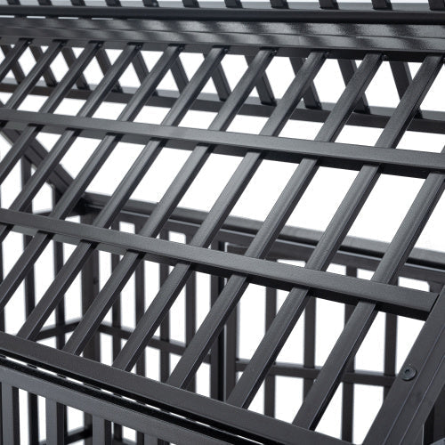 Heavy Duty Dog Kennel Pet Cage With Roof And Windows
